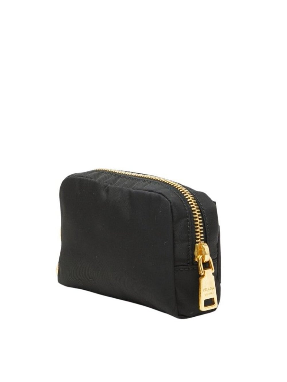Prada Ribbon Logo Pouch Black Nylon - Picture 2 of 10
